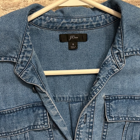 J. Crew Size S Jean Denim Tunic  Dress like NEW 🩵 - Picture 2 of 6